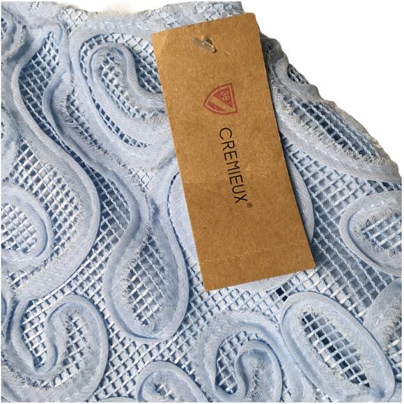 Cremieux Wendy Dress Sleeveless Lace Mini Blue sz 0 Women's Party Event NEW - Picture 9 of 10